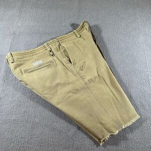 Publish Today for Tomorrow Shorts Men 38 Brown Classic Fit Drawstring Distressed